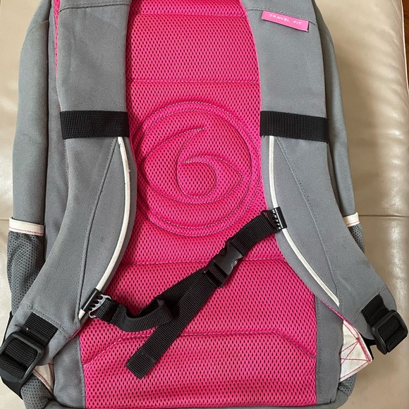 Six Pack Prodigy Fitness Gray and Pink Bag, Backpack, Meal Storage - Picture 3 of 16